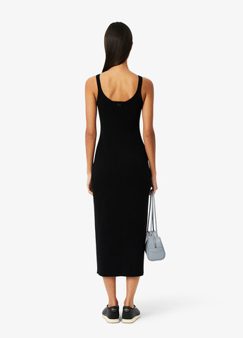 Чорна кежуал сукня сукня-майка Lacoste однотонна