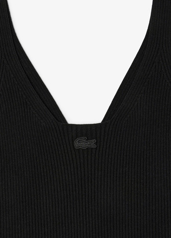 Чорна кежуал сукня сукня-майка Lacoste однотонна
