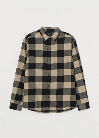 Бежевая рубашка H&M
