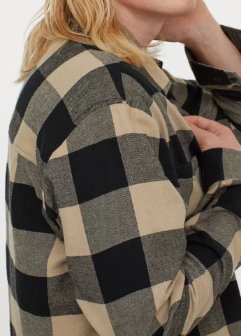 Бежевая рубашка H&M