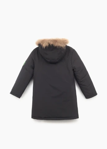 Чорна зимня куртка No Brand