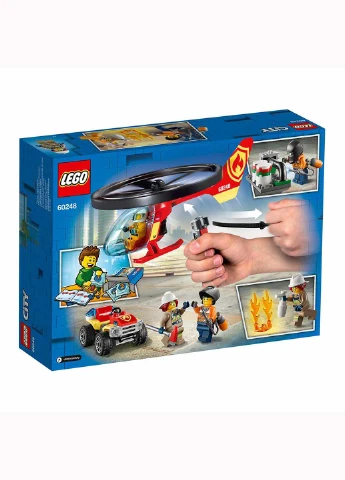Конструктор Lego City Fire Пожарный спасательный вертолет 93 детали (207383222)