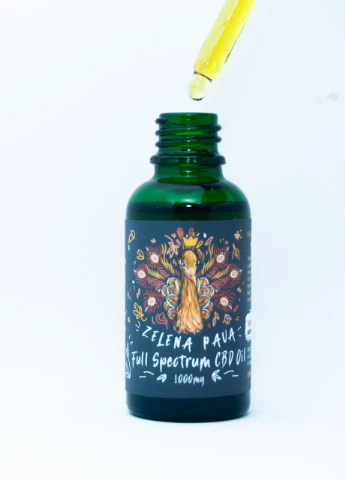 Медична Олія конопляна Zelena Pava 1000Mg Full Spectrum CBD oil 1000mg вміст CBD у флаконі 30ml FX (251884826)