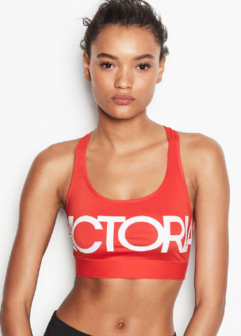 Спорт бра Victoria's Secret надпись красный спортивный