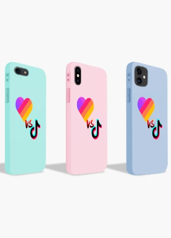 Чохол силіконовий Apple Iphone 11 ТікТок и Лайк (TikTok and Likee) Білий (9230-1387) MobiPrint (219504850)