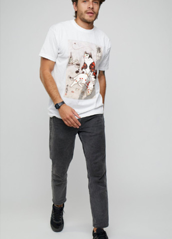 Белая футболка мужская YAPPI