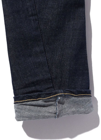 Темно-синие демисезонные зауженные джинсы Denham