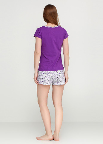 Фиолетовый демисезонный комплект (футболка, шорты) Bahar