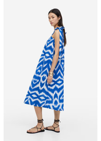 Синя кежуал сукня H&M з геометричним візерунком