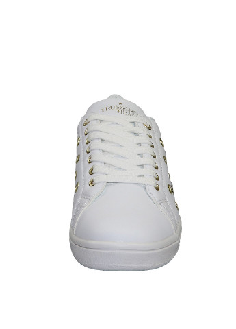 Белые демисезонные кроссовки Trussardi Jeans