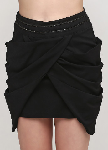 Черная кэжуал однотонная юбка Rinascimento