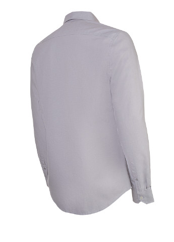 Сіра сорочка slim на довгий рукав Calvin Klein (253563887)
