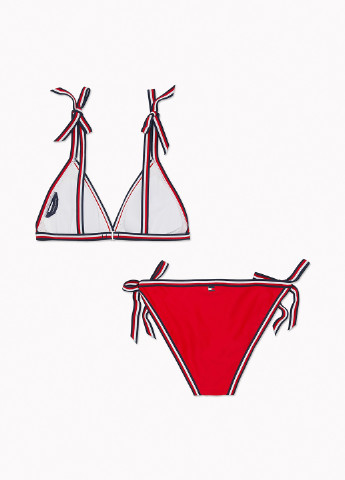 Червоний літній купальник (ліф, трусики) бікіні Tommy Hilfiger
