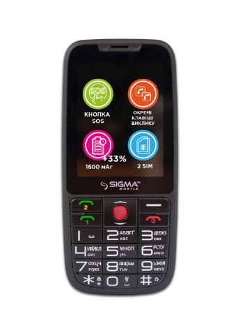 Мобильный телефон Sigma mobile comfort 50 elegance3 black (4827798233719) (130940042)