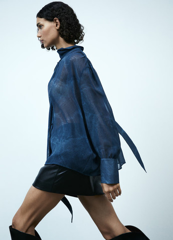 Синяя блуза H&M