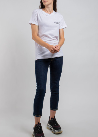 Біла футболка з принтом на спині Ko Samui - (250382520)