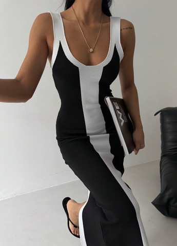 Чорна кежуал сукня сукня-майка SHEIN в смужку