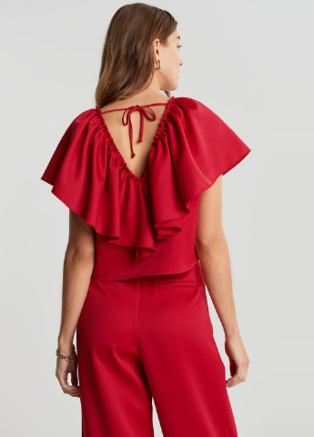 Красная демисезонная блуза Gina Tricot