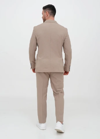 Бежевий демісезонний костюм (піджак, штани) брючний Trend Collection
