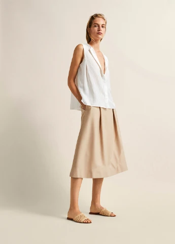 Біла блуза Massimo Dutti
