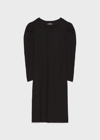 Черное кэжуал платье футляр Bershka однотонное