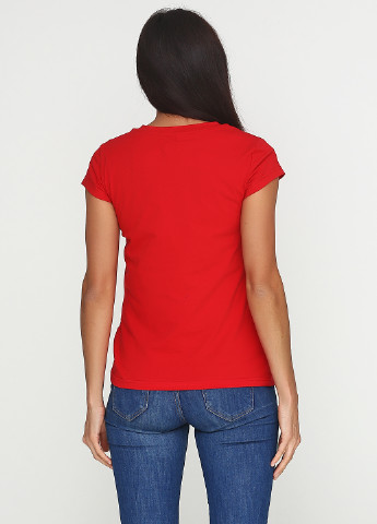 Красная летняя футболка Manatki