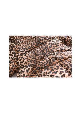 Коричнева демісезонна куртка для дівчинки демісезонна леопард Jomake 51155