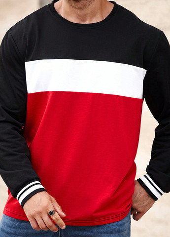 Лонгслів SHEIN колор блок комбінований кежуали поліестер