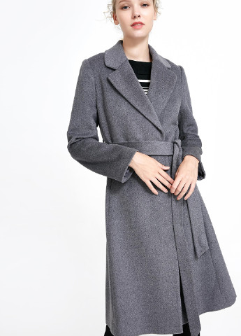 Темно-серое демисезонное Пальто однобортное Vero Moda
