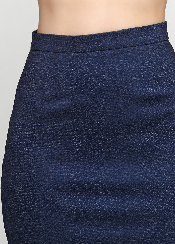 Темно-синяя кэжуал однотонная юбка BERENIS карандаш