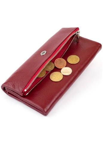 Жіночий шкіряний гаманець-клатч 18,5х9,8х2 см st leather (229461063)