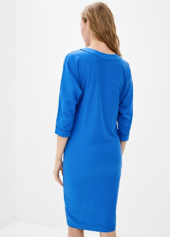 Синее повседневный платье casual элетрик Dasti однотонное