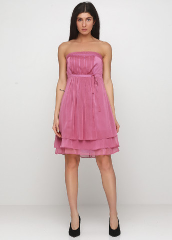 Розовое коктейльное платье Heine однотонное