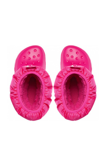 Розовые резиновые сапоги Crocs