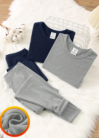 Комбінована зимня піжама (кофта, штани) SHEIN