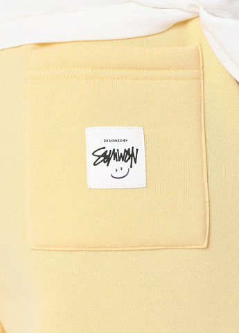 Желтые спортивные, кэжуал демисезонные брюки джоггеры SHEIN