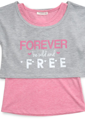 Білий демісезонний костюм десткий "forever" (14586-164g-pink) Breeze