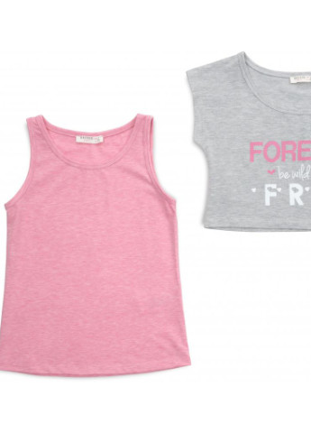 Білий демісезонний костюм десткий "forever" (14586-164g-pink) Breeze