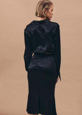 Черное кэжуал платье Gepur однотонное