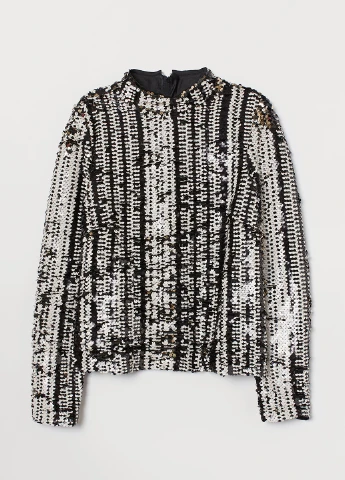 Чёрно-белую блуза H&M Basic