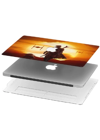 Чохол пластиковий для Apple MacBook Pro Retina 15 A1398 Бейбі Йода Мандалорец (Baby Yoda Mandalorian) (6353-2289) MobiPrint (218987404)