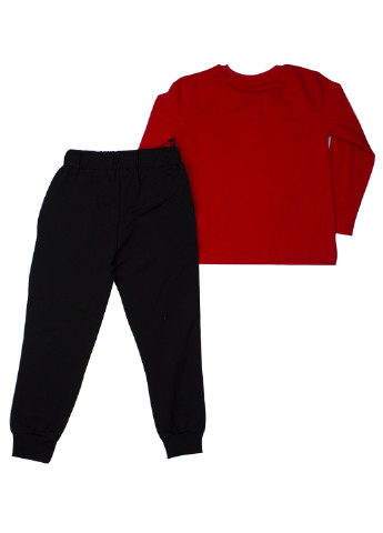 Красный демисезонный костюм (лонгслив, брюки) брючный Mackays