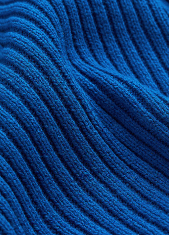Синий демисезонный свитер в рубчик H&M