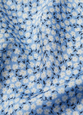 Блакитна демісезонна блуза з баскою H&M