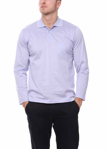 Светло-фиолетовая мужская футболка поло Pierre Cardin однотонная