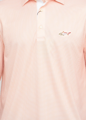 Оранжевая футболка-поло для мужчин Greg Norman с орнаментом