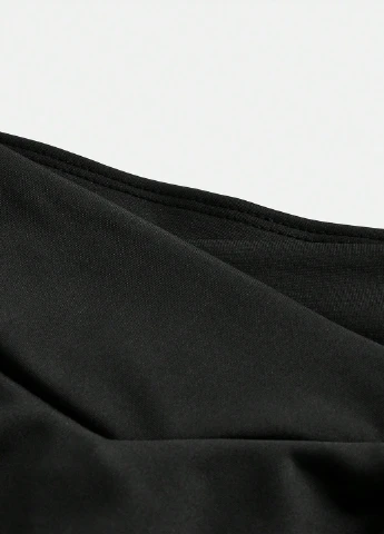 Черная кэжуал однотонная юбка SHEIN клешированная