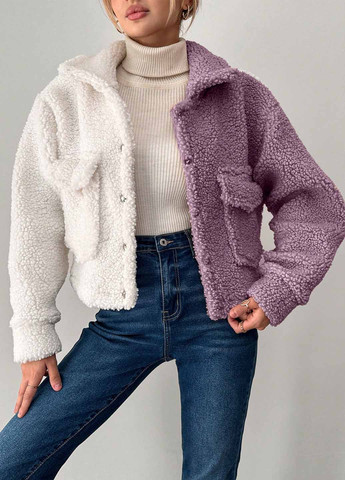 Комбинированная демисезонная куртка куртка-пиджак SHEIN