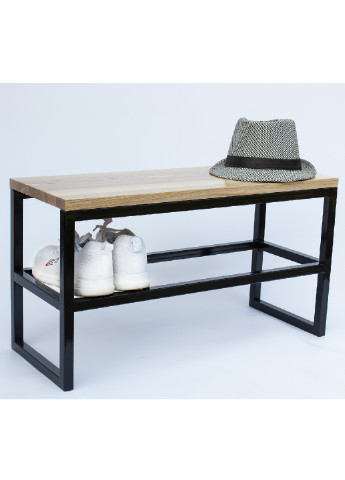 Багатофункціональна полиця підставка органайзер стійка стелаж для взуття з металу і дерева 65х25х36 см (65109-Нов) Francesco Marconi (251226425)