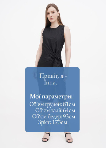 Черное кэжуал платье футляр Ralph Lauren однотонное